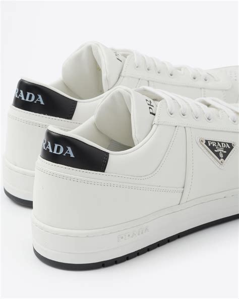 prada leather wingtip sneakers|Prada downtown shoes.